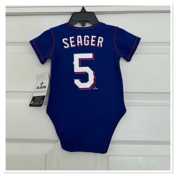 Corey Seager Infant Bodysuit Onesie 3-6 Months Genuine Merchandise Texas - Picture 2 of 3